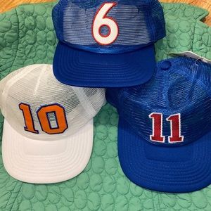 - Vintage Lot 90s bull set of 3 snapback mesh Hats